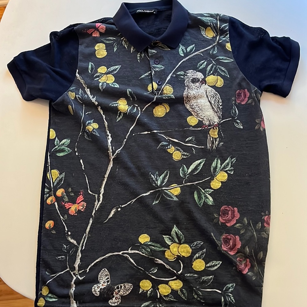 Dolce & Gabbana blue polo